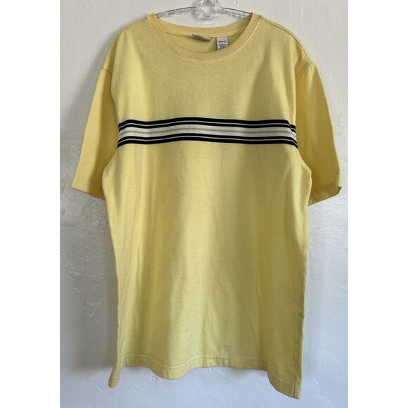 Covington Retro T-Shirt  Sz M Accent Stripes Yellow 80s Surf Style - Picture 5 of 6